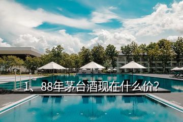 1、88年茅台酒现在什么价？