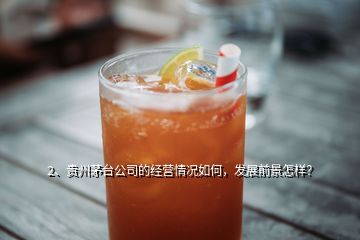 2、贵州茅台公司的经营情况如何，发展前景怎样？