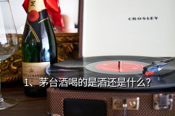 1、茅台酒喝的是酒还是什么？