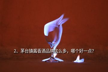 2、茅台镇酱香酒品牌这么多，哪个好一点？