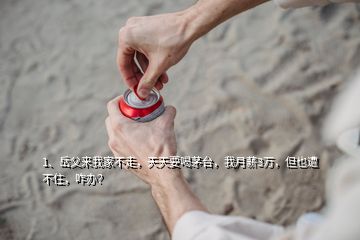 1、岳父来我家不走，天天要喝茅台，我月薪3万，但也遭不住，咋办？