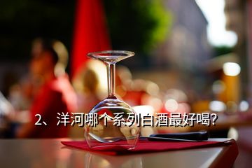 2、洋河哪个系列白酒最好喝？