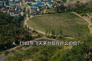 4、1981年飞天茅台现在什么价位？