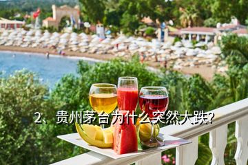 2、贵州茅台为什么突然大跌？