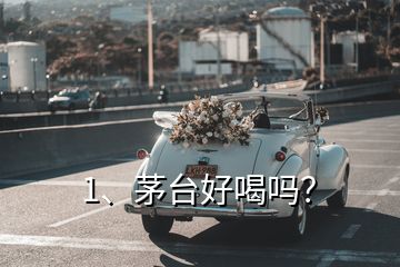 1、茅台好喝吗？