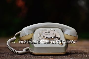 1、飞天茅台品鉴酒和普通飞天有什么区别吗？