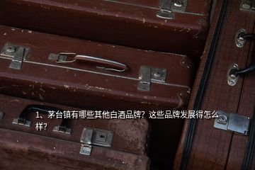 1、茅台镇有哪些其他白酒品牌？这些品牌发展得怎么样？