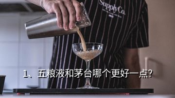 1、五粮液和茅台哪个更好一点？