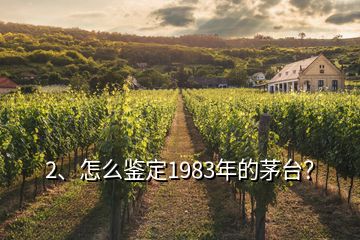 2、怎么鉴定1983年的茅台？