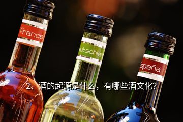 2、酒的起源是什么，有哪些酒文化？