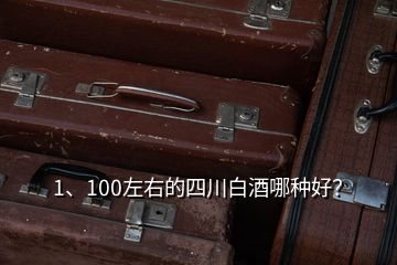 1、100左右的四川白酒哪种好？