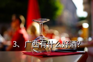 3、广西有什么好酒？