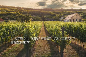 2、过年喝点什么白酒好？有哪些五十元以上二百元以下的白酒值得推荐？