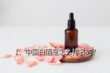 1、中国白酒是怎么排名的？