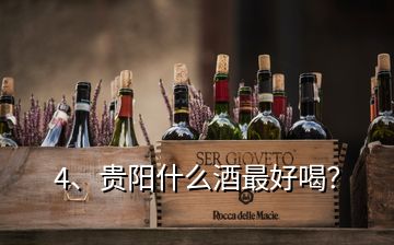 4、贵阳什么酒最好喝？