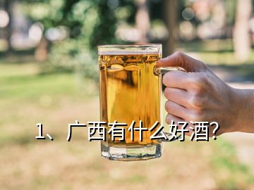 1、广西有什么好酒？