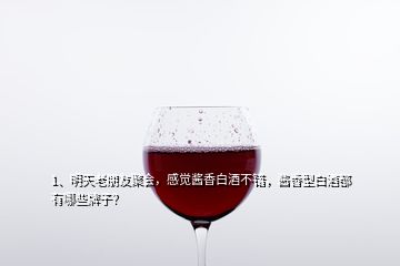 1、明天老朋友聚会，感觉酱香白酒不错，酱香型白酒都有哪些牌子？