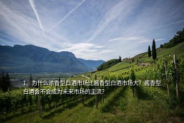 1、为什么浓香型白酒市场比酱香型白酒市场大？酱香型白酒会不会成为未来市场的主流？