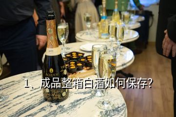 1、成品整箱白酒如何保存？