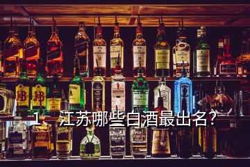 1、江苏哪些白酒最出名？