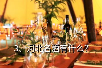 3、河北名酒有什么？