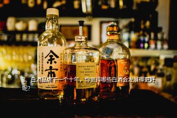 3、白酒品牌下一个十年，你觉得哪些白酒会发展得更好呢？