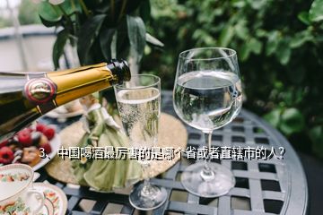 3、中国喝酒最厉害的是哪个省或者直辖市的人？