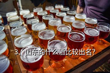 3、山东的什么酒比较出名？