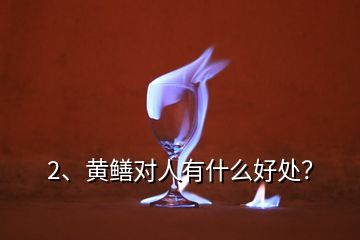 2、黄鳝对人有什么好处？