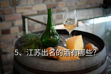5、江苏出名的酒有哪些？
