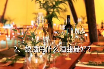 2、酿酒用什么酒曲最好？