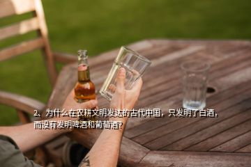 2、为什么在农耕文明发达的古代中国，只发明了白酒，而没有发明啤酒和葡萄酒？