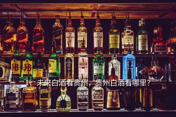 1、未来白酒看贵州，贵州白酒看哪里？