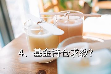 4、基金持仓求教？