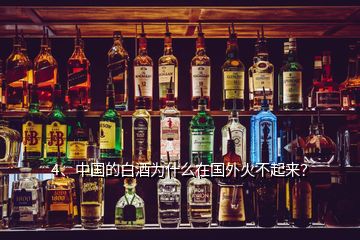 4、中国的白酒为什么在国外火不起来？