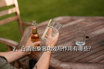 2、白酒泡桑葚功效与作用有哪些？