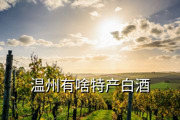 温州有啥特产白酒