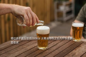 哪位高手能回答我000858 五粮液除权之后为什么走势一直低迷