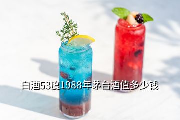 白酒53度1988年茅台酒值多少钱