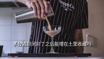 茅台酒封闭好了之后能埋在土里收藏吗