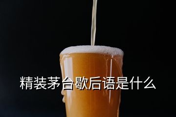 精装茅台歇后语是什么