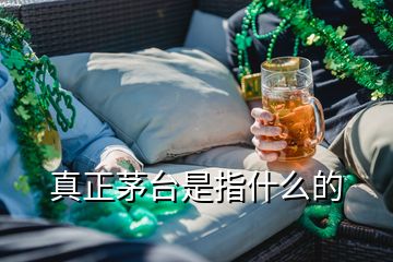 真正茅台是指什么的