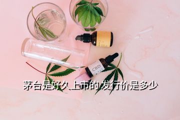 茅台是好久上市的 发行价是多少