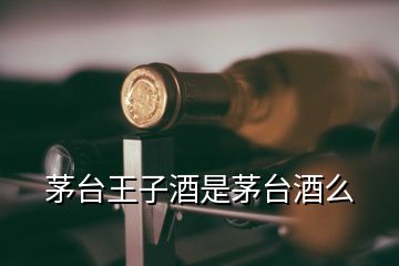 茅台王子酒是茅台酒么