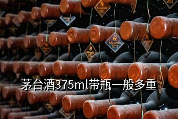 茅台酒375ml带瓶一般多重