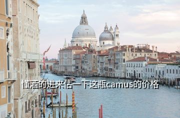 懂酒的进来估一下这瓶camus的价格