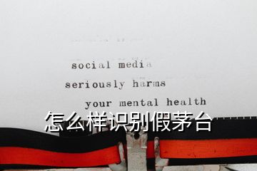 怎么样识别假茅台