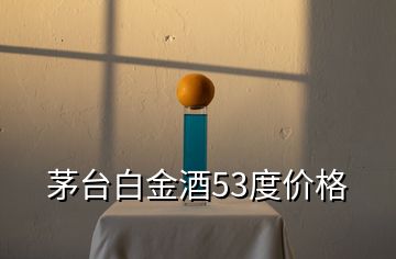 茅台白金酒53度价格