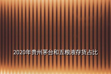 2020年贵州茅台和五粮液存货占比