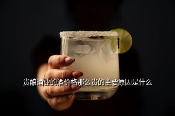 贵酿酒业的酒价格那么贵的主要原因是什么